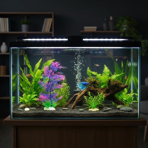 Aquarium Plants, Fish Tank Fake Coral, Artificial Aquarium Coral Ornament, Aquarium Decor Plastic Plant Small, Multi-Purpose Simulation Water Grass, Faux Aquariums Ornament