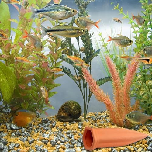 Tcamp 15 Pack Terracotta Watering Spikes, Plant Watering Devices Wine Bottle Automatic Plant Self Watering Spikes for Vacations, Self-Watering Stakes for Indoor Outdoor Plants - size: 15Pack