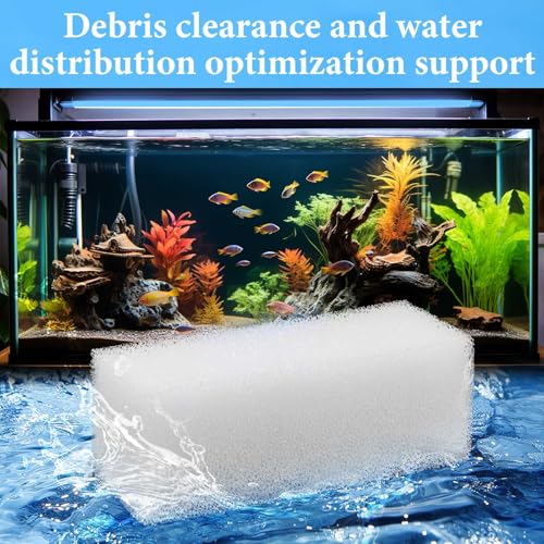 Threlaco 6 Pcs Replacement Foam Filters Compatible with Aqua-Clear 110/500 A623 Aquarium Filter Foam Insert Sponge Pads - size: Compatible with Aquaclear 110/500