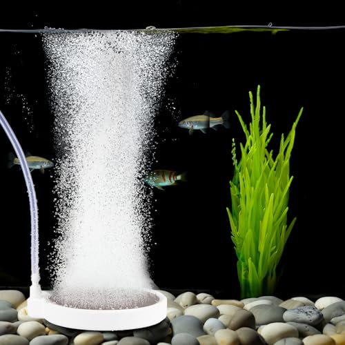 Fish Tank Air Stone, 2 Inch Nano Ultra-High Dissolved Oxygen Diffuser Bubbler, Make Super Tiny Bubbles for 2-30 Gall0n Hydroponics and Aquarium Fish Tank - size: 2 Inch, for 2-30 Gal