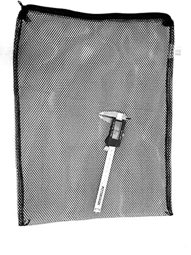Wave Point X-Large Filter Media Bags, Black Extra Coarse Net 3.5mm Hole, Aquarium Mesh Bags with Plastic Zipper, Bags for Bio Balls, Ammonia Remover 17.8" by 13.5" (10 pc) - size: 10 pc