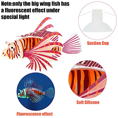 Weewooday 7 Pieces Artificial Fish Colorful Fake Fish Glowing Effect Aquarium Decor Floating Ornament for Tank Decoration(Classic Color) - style: Classic Color