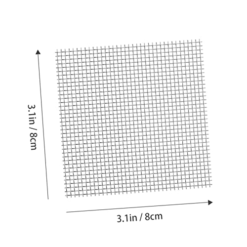 Happyyami 8pcs Aquarium Tank Divider Stainless Steel Wire Mesh Pad Fish Tank Moss Plant Holder Net for Fixed Grass Supplies
