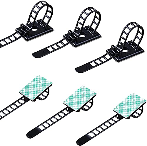 50 Pieces Cable Management Desk Wire Organizer Cable Ties Zip Ties Adhesive Cord Clips Cord Keeper Desk Wire Management - size: 50 Pieces