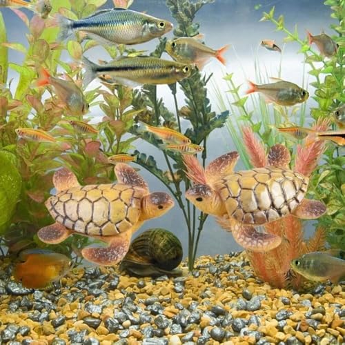 Mini Sea Turtle Model Resin Aquarium Fish Tank Ornaments Home Landscape Decoration Accessories