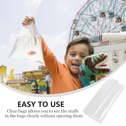 Luxshiny 50 Pcs Leak-proof Live Fish Transport Bags Flat Open Plastic Fish Packing Bags 20x44 Cm Shipping and Storage