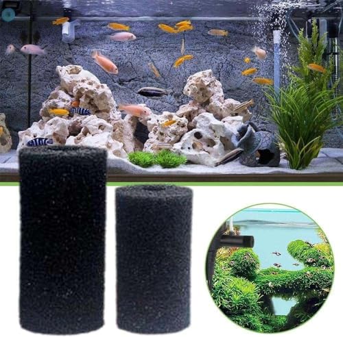 5Pcs Black Aquarium Filter Sponges,Aquarium Pre-Filter Sponges Filter Intake Sponge Strainer Foam Guard Cover for Freshwater and Saltwater Fish Tank, Aquarium Pumps and Filters