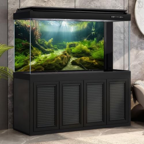 Underwater Aquarium Background Undersea Aquatic Plants Fish Tank Background Ocean Floor Sandy Sea Bed Scene Terrarium Backgrounds Lush Moss Covered Stone Rock Cork Reptile Tank Backgrounds 24x12in - color: Warm Green, size: 24(W)x12(H)in