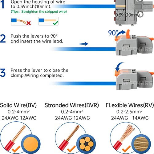 10Pcs Mini Electrical Wire Connectors, DIY Splicing into 4/6/8/9/10 Way Quick Connector Terminal Blocks (1 in 5 Out, Nylon) - style: 1 in 5 out, nylon
