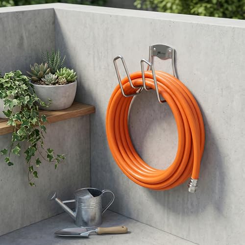 JBscoop Garden Hose Holder - 2 Sets Wall Mount for Water Hose and Extension Cords
