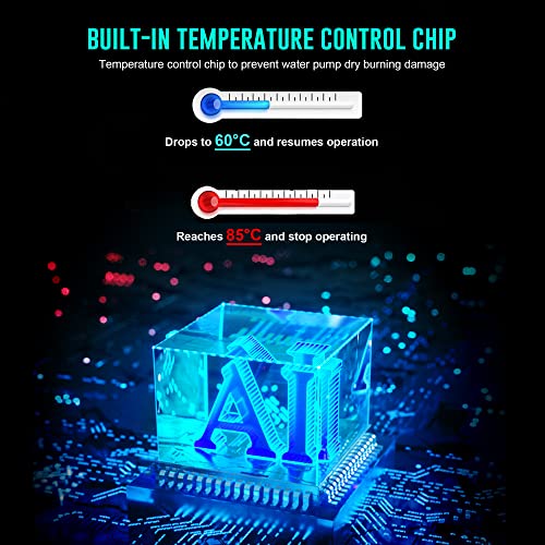 264 GPH Bottom Feed Submersible Water Pump - Energy Efficient Low-Suction Aquarium, Pond, Fountain, Hydroponics Pump, 25W - size: 264 GPH