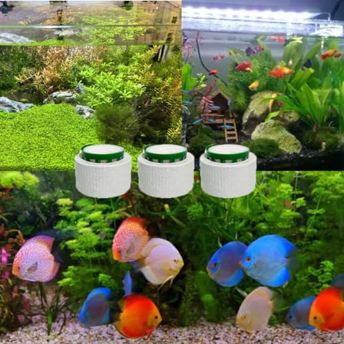15pack Aquatic Plants Fixed Ring Set Green Aquatic Plants Fixed Rings Anti-Floating Ceramic Aquarium Plant Rings Aquarium Decoration Fish Tank Accessories