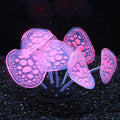 Aquatic Plants Fluorescent Craft Artificial Aquarium Landscaping Fish Tank Decoration Silicone Simulation Coral(Pink)