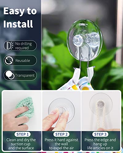 Pawfly 50 Pack Suction Cups, Small Rubber Suction Cups for Home Kitchen Bathroom Organization Christmas Decoration Window (1.8 Inch) - style: 1.8 in 50pcs