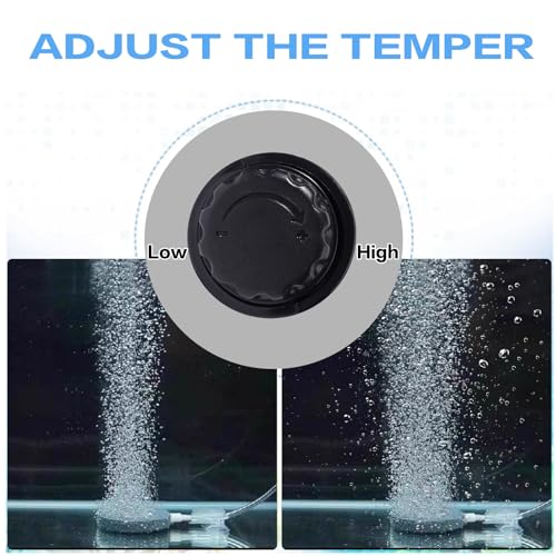 Dual Outlet Aquarium Air Pump Kit – Includes 2 Sponge Filters, Air Stones, Check Valves & Tubing - size: 5-155 Gallon