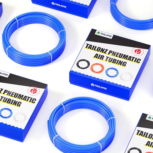 TAILONZ PNEUMATIC Blue 4mm or 5/32 inch OD 2.5mm ID Polyurethane Air Hose Pipe Tube 10 Meter 32.8ft - color: Blue-PU, size: 4mm OD/32.8ft/10m