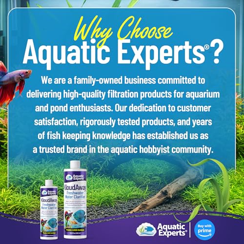 KloudAway Freshwater Aquarium Water Clarifier - Clears Cloudy Water, Water Clarifier for Fish Tank, Made in USA, Aquatic Experts, (500 ml) - size: 500 ml (16.9 oz)