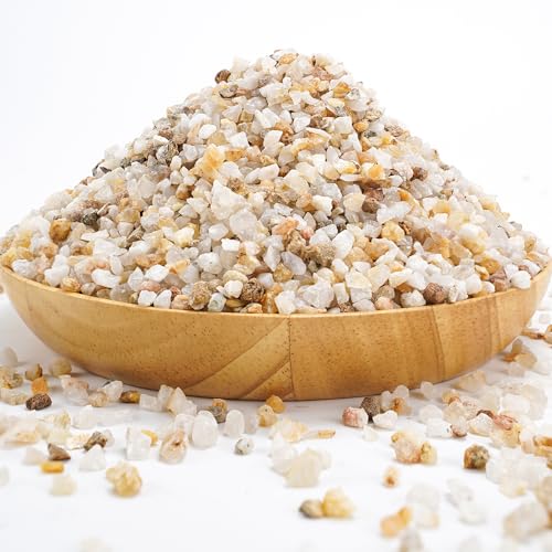 TOYPOPOR 6lb Succulent and Cactus Bonsai Gritty Mix Rocks, Natural Coarse Sand Stone, Potted Plant Decorative Gravel, DIY Projects Pebbles for Vases Fillers, Terrarium, Fairy Gardening, Top Dressing - color: Gold Sand Rock, size: 6 lb