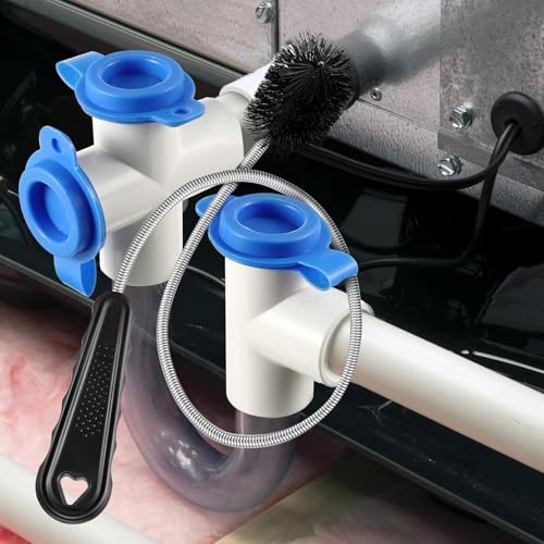 3 Pcs Condensate Trap Flexible Drain Brush, 16 Inch AC Drain Line Cleaning Brush for AC & HAVC Condensate P Trap, Black - color: Black, size: 16 Inch