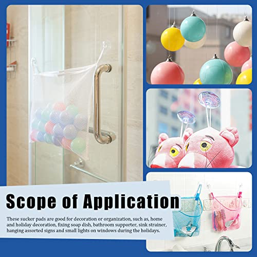 Glarks 80Pcs 25mm 30mm 35mm 40mm 45mm Suction Cups Set, 5 Size Rubber Anti-Collision Sucker Pads with Holes Without Hooks for Home Kitchen Bathroom Houseware Hanging Items