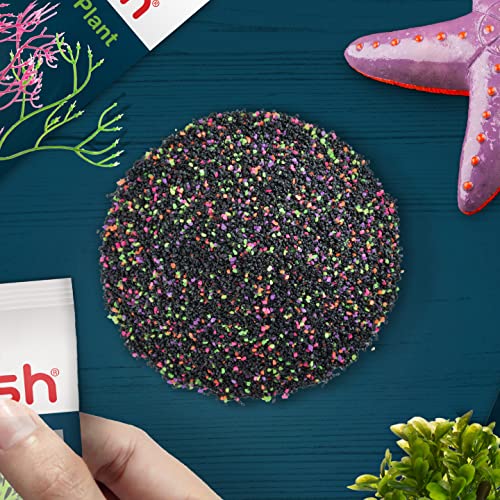 GloFish Aquarium Sand 5 Pounds, Black with Highlights, Complements Tanks and Décor, (AQ-78485) (Pack of 6) - color: Black, size: (Pack of 6)