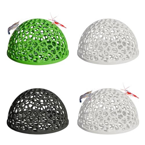 4 PCS Shrimp Dome Hide, Aquarium Shrimp Cave Hideout, Shrimp Hides for Aquarium Small Fish Guppy Shrimp Habitat Rest