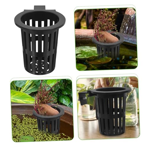 Totority Wall Mounted Hydroponic Sweet Potato Baskets 2Pcs Hanging Plant Rack for Fish Tank Small Hydroponic Plant Holder for Home Decor and Vegetable Planting