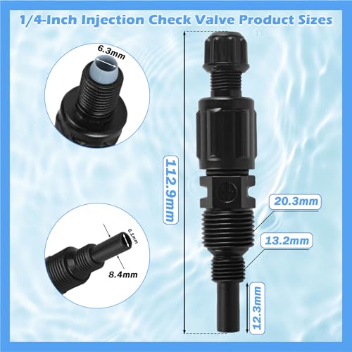 1/4 Inch UCDBINJ Injection Check Valve Replacement for Sten-ner Pump Filter Parts 45, 85, 100 & 170, Classic, Single Head, S420, S128, S10P, VX, SV, S Series with Ferrule & Duckbill (2 Pack) - color: 2 Pack