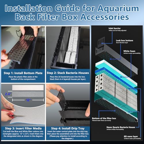 Fish Tank, 10 Gallon Smart Fish Aquarium Kit, Includes Quiet Pump, Filtration and LED Lighting, Smart Control with Apps, Perfect for Betta, Small Fish, All-in-One Beta Tank for Beginners, Glass - color: Black+Transparent glass