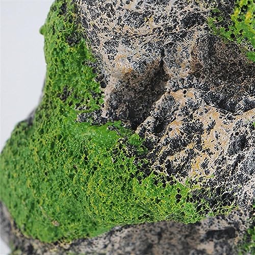 Zerodis Artificial Suspended Rock,Floating Moss Rocks Resin Stone Decorations Flying Suspended Stone Decoration(M)