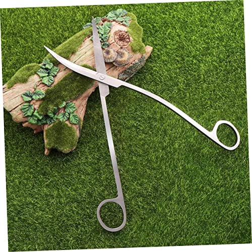 GALPADA Stainless Steel Wave Scissors for Aquatic Plants Ergonomic Aquascaping Tool for Aquarium and Potted Plant Care Rustproof Design for Precise Trimming and Maintenance