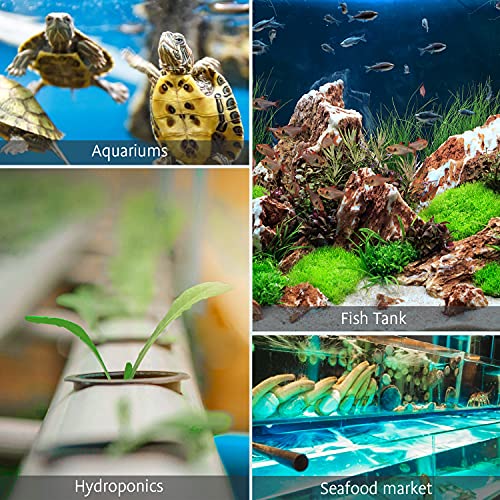 VIVOSUN Air Stone 2PCS 4 x 2 Inch Large Air Stone for Aquarium, Fish Tank and Hydroponics Air Pump (Pack of 2) - size: 2PCS 4 x 2 Inch (Pack of 2)