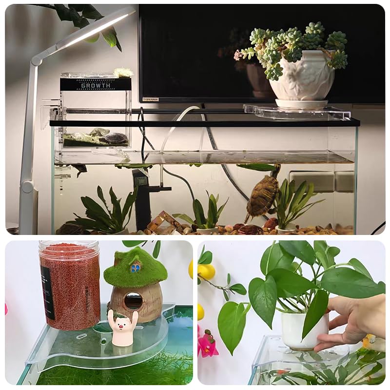 2PCS Aquarium Corner Shelf for Rimless Fish Tank Fish Tank Plant Holder Aquarium Plant Holder for Aquatic Plant Planter