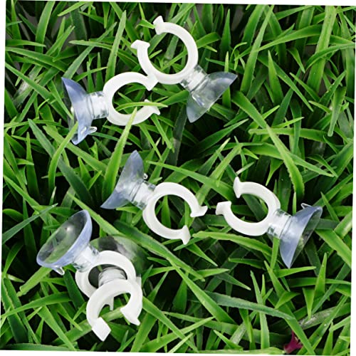 MERRYHAPY 50pcs Strong Transparent Cup Hose Clips Clamps for Fish Tank Aquariums Easy Install Holders for Smooth and Decorative Uses - color: Transparent, size: 4X2.5CM