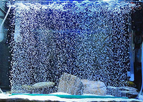 Saim Aquarium Air Stone Bars, 2 Piece 16 inch Bubbles Release Oxygen Diffuser Bar with 20ft Airline Tubing, 10 Piece Suction Cup and 2 Piece Valve for Fish Tank, Air Stone Bar Hydroponics with Conne - size: 2 Air Stone+Airline Tubing+10 Suction Cup+2 Valv