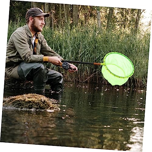 BESPORTBLE 2 Pcs Fishing Net Head Release Net Fishing Nets Nylon Landing Net Catcher Net Removable Fishing Net - color: As Shownx3pcs, size: 25.5X25.5X1CMx3pcs