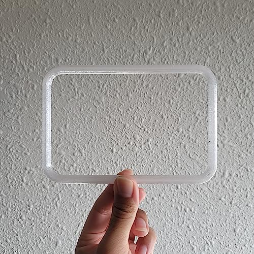 Squared Aquarium Feeding Ring Translucent (6x4 Inch) - size: 6x4 Inch