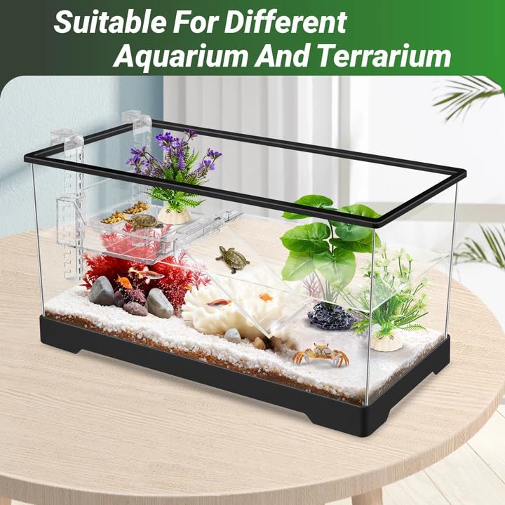 GOZILLA Fish Tank Plants, Reptile Artificial Plastic Plants, Reptile Plants for Terrarium, Aquarium Decorations Resin Pedestal Ornaments for Fish Tank Accessories Set.(3PCS/B-Set) - color: 3 Pcs/ B Set
