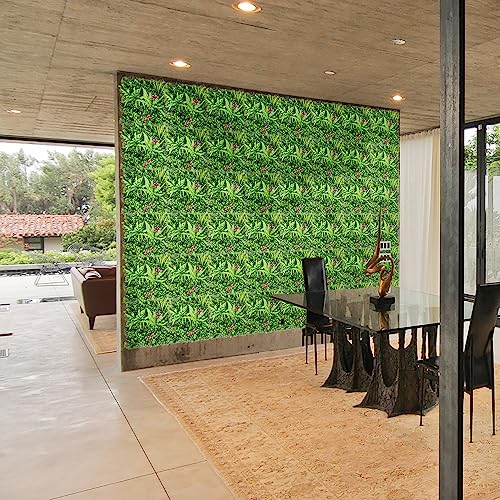 TANG 20"x20"-1PC Artificial Greenery Boxwood Panels Grass Wall Panel, Faux Privacy Fence Ivy Screens Backdrop Fake Hedge for Indoor Outdoor Wedding Décor, Style-12 - color: 20"x20" Panel-12, size: 20"x20"