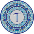 Custom Monogram Design Pool Mat, Decorative Pool Emblem, Choose Leter and Size, Easy to Install and Remove - size: 29" in Diameter, style: Letter "T"