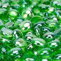 Stanbroil 10-Pound Fire Glass Beads - 1/2 inch Luster Fire Glass Drops for Fireplace Fire Pit | Gas Log Sets | Landscaping | Fish Tank, Emerald Green Luster - color: Emerald Green Luster