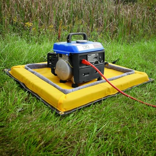 PIG Outdoor Filter Berm Pad | Absorbs 0.75 gallons | 19.5” W x 27’ L x 2.25” H | PMB30606 - size: 19.5”W x 27’L (.75 Gallons)