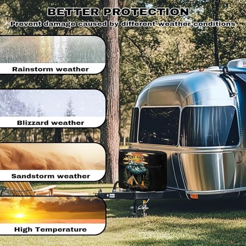 Camping Print Double 20lb RV Propane Tank Cover Weather Resistant Gas Cylinder Cover with Zipper Four Seasons General - color: Camping Print, size: S(20LB)