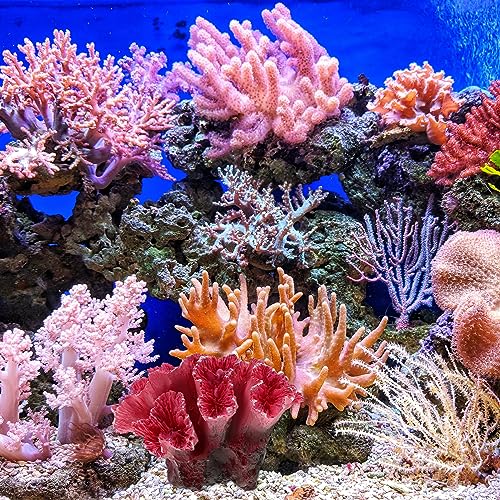 Toddmomy Aquarium Coral Reef Decor Artificial Coral Ornaments Fish Tank Decoration for Fresh and Saltwater Tanks 2.75X2.36X1.96 Inches Safe Polyester Resin - size: 1pc