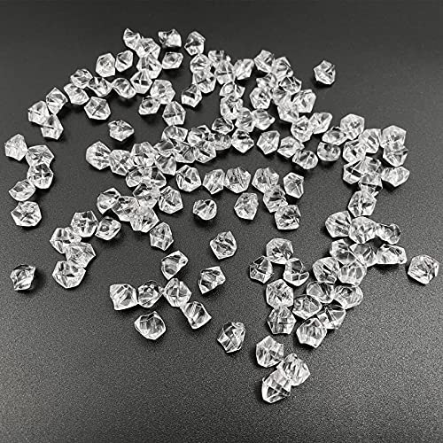 Reusable Fake Ice Cubes 2500 pcs 6 x 9 mm for Rock Crystals Treasure Gems for Table Scatters, Vase Fillers, Wedding Photography Props Vase Fillers - color: 6*9mm-2500pcs