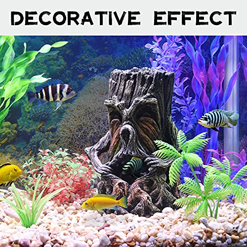 Fish Tank Decorations-Hollow Tree Trunk Aquarium Decorations Disney Aquarium Decorations for Betta Hideout Caves Large Aquarium Décor Thematic Ornaments