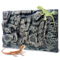 17.7x11.8in Rock Terrarium Background,3D Reptile Tank Background Board,Amphibian Stereo Backdrop Wall,Lizard Snake Gecko Spider Fish pet silo Background Decorative Panel(Paleyellow) - color: Paleyellow-17.7"*11.8"（1pcs）