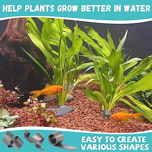 25 Pcs Aquarium Plant Weights, Plant Weights for Fish Tank, Anchors for Live Plants, Stops Plants from Floating in The Aquarium.
