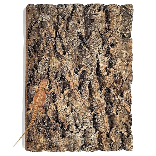 Tfwadmx Thickened Cork Terrarium Bark Background, 11.8"x15.7" Natural Cork Bark for Reptiles Bearded Dragon Climbing Mat Reptile Climbing Wall Terrarium Background Decor for Lizard Gecko Snake - size: 1Pcs 11.81*15.75inch