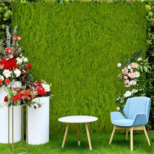 ACRYCS Fake Green Moss Roll Table Runner Faux Grass Adhesive Fairy Garden 12" x 71" Artificial Moss for Indoor Plants Wall Crafts DIY Centerpieces Fairy Woodland Floral 30x180cm Emerald Green - size: Light Green-12" x 71"/30x180 cm